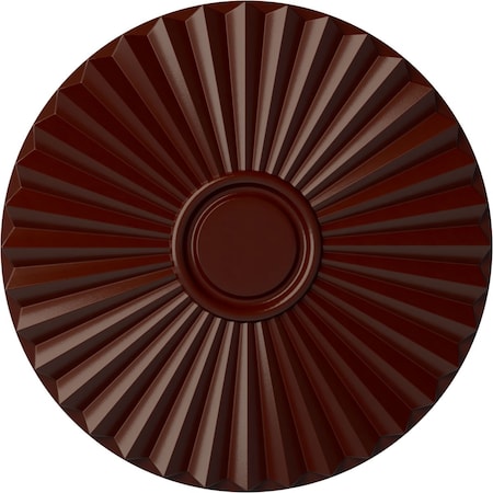 Shakuras Ceiling Medallion (For Canopies up to 5"), 19 3/4"OD x 1 3/8"P, Brushed Mahogany